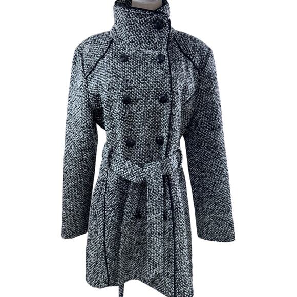 NEW!!! "GUESS" Wool Blend Double Breasted Trench Coat SZ 2XL Belted Quiet Luxury - Picture 1 of 15